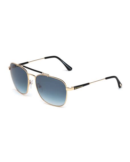 small square aviator sunglasses
